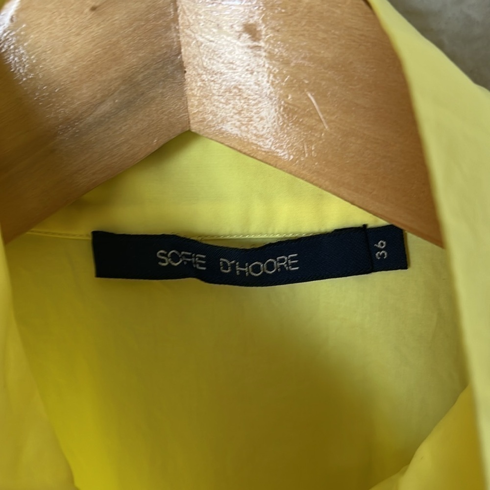 Sofie d’hoore yellow belted shirt dress - Picture 8 of 13